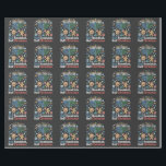 Half Hanukkah Half Christmas Funny Christmukkah  Wrapping Paper<br><div class="desc">Chrismukkah humor 2025,  interfaith holiday fun,  funny mixed traditions,  Jewish and Christmas blend,  holiday fusion laugh,  menorah meets Santa,  festive crossover joke,  dual celebration,  light meets tree,  cheerful mashup</div>