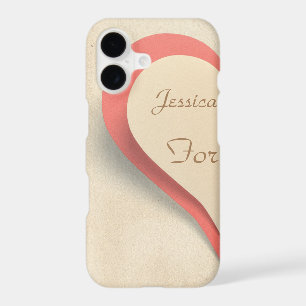 Half heart for couples iPhone 17 case