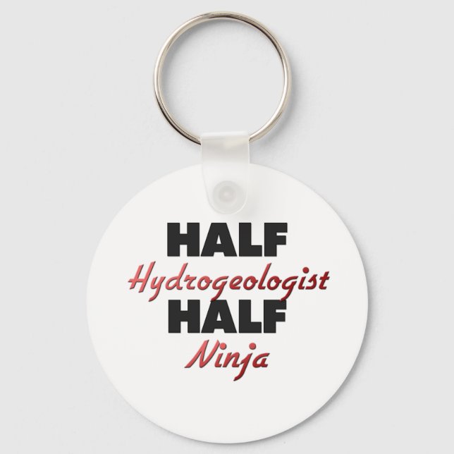 Half Hydrogeologist Half Ninja Keychain (Front)