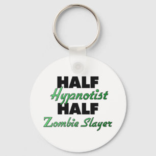 Half Hypnotist Half Zombie Slayer Keychain