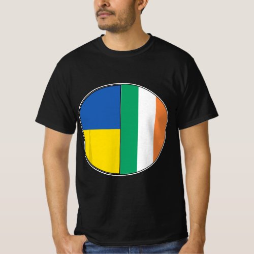 Half Irish Part Ukrainian Heritage Pie Chart T_Shirt
