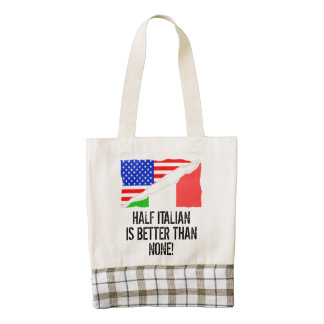 Half Italian Is Better Than None Zazzle HEART Tote Bag