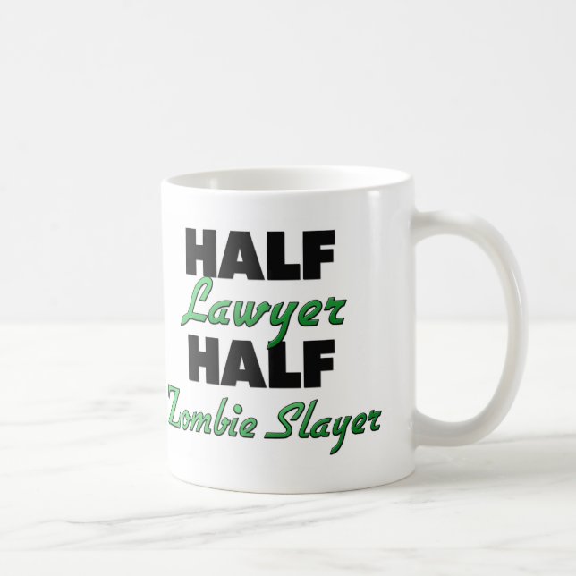 Half Lawyer Half Zombie Slayer Coffee Mug (Right)