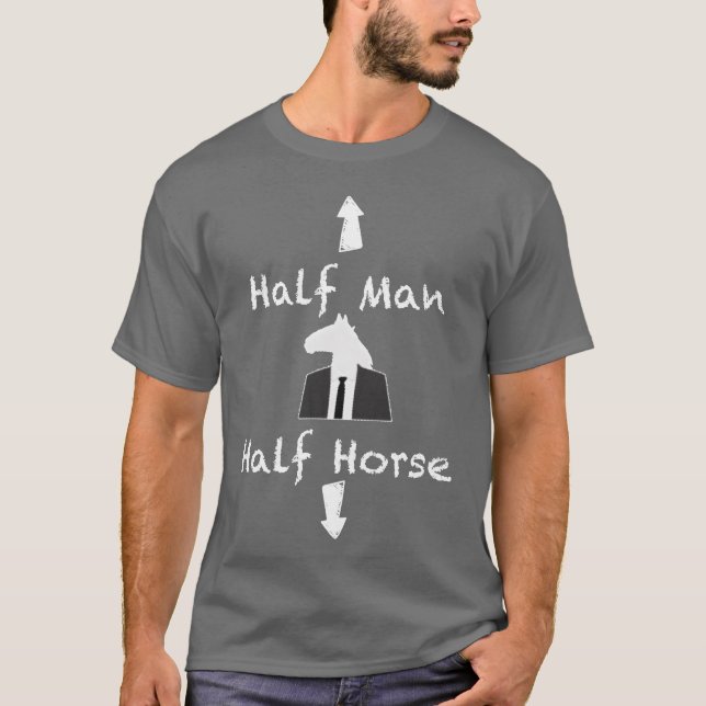 Half Man Half Horse Funny boy T-Shirt (Front)