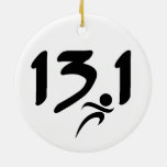 Half-marathon 13.1 ceramic ornament