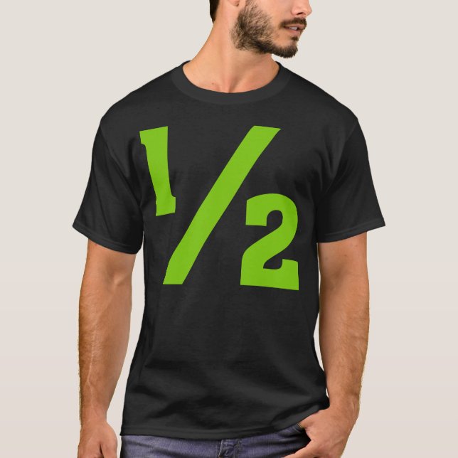Half - Martian Green T-Shirt (Front)