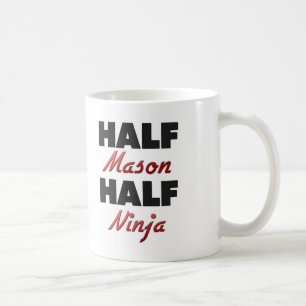 Half Mason Half Ninja Coffee Mug