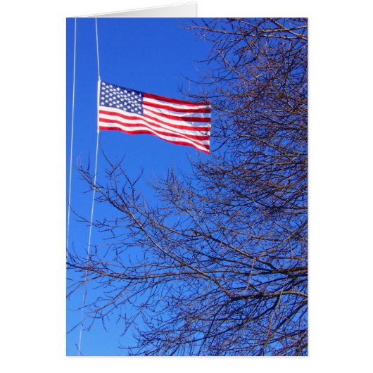 half mast flag cards (Front)