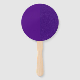 Half-Matte, Half-Noise Purple Hand Fan – Customize