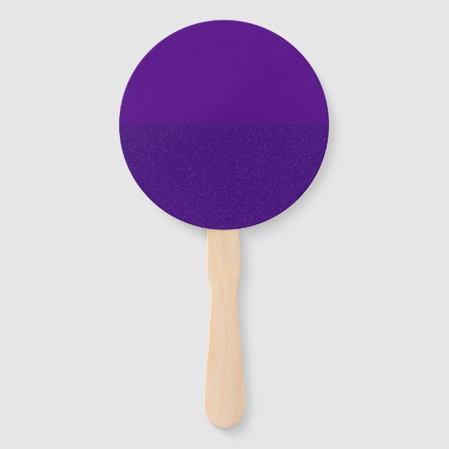 Half-Matte Half-Noise Purple Hand Fans – Customize (Front)
