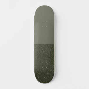 Half Matte, Half Textured Moss Green Skateboard