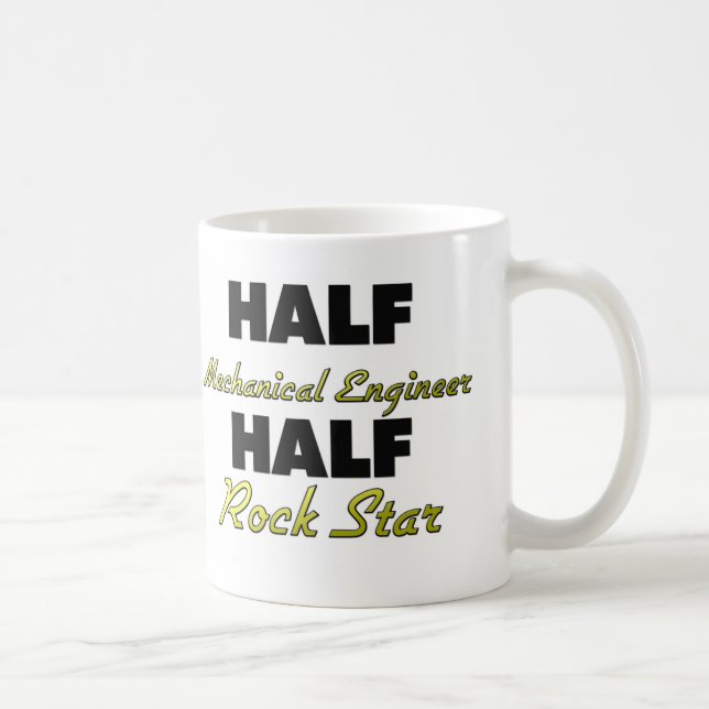 Half Mechanical Engineer Half Rock Star Coffee Mug (Right)