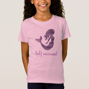Half Mermaid Purple Pink T-Shirt