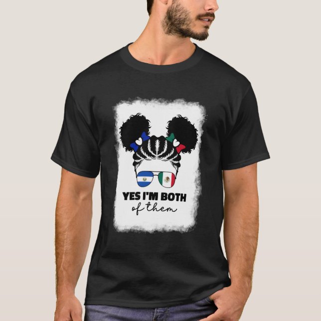 Half Mexican And Salvadorian Mexico El Salvador Ba T-Shirt (Front)