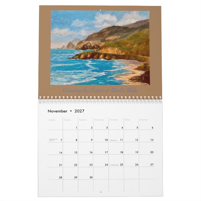 Half Moon Bay 2022 Calendar (Nov 2027)