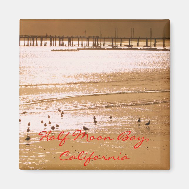 Half Moon Bay,California Magnet (Front)