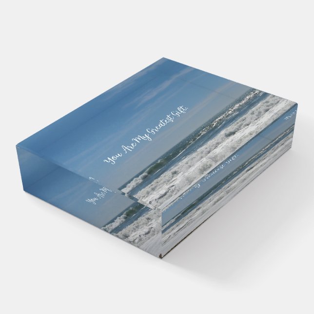  Half Moon Bay California Paperweight (Angled)