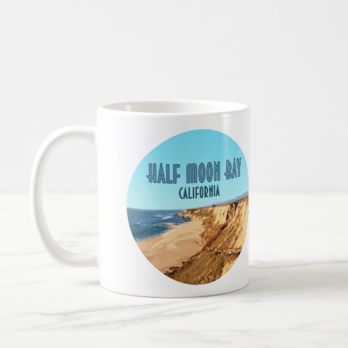 Half Moon Bay California Vintage Coffee Mug