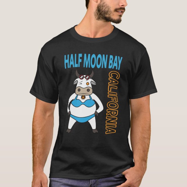 Half Moon Bay Vacation Family Trip T-Shirt (Front)