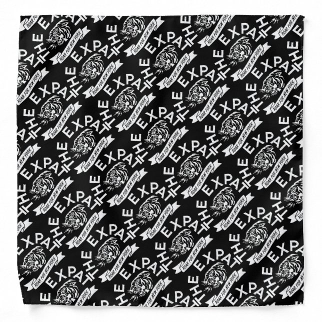 Half Moon Black Bandana (Front)
