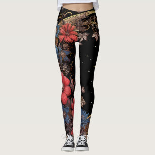 Half Moon Black Leggings