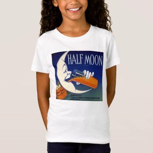 Half Moon Brand Oranges Crate Label T_Shirt