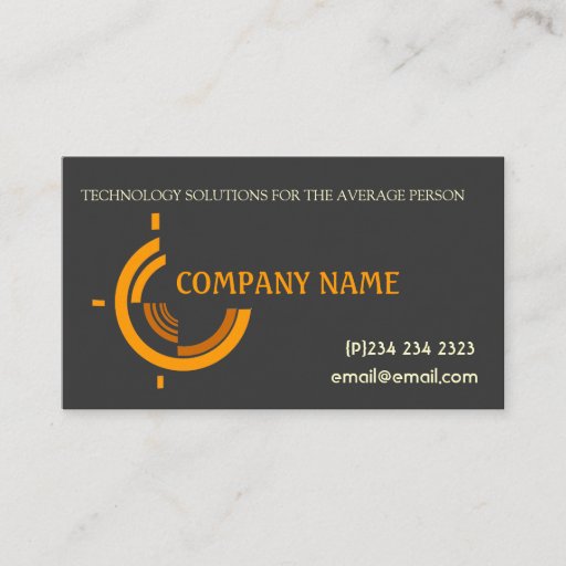 Customizable Hi Tech Tri Business Card Templates