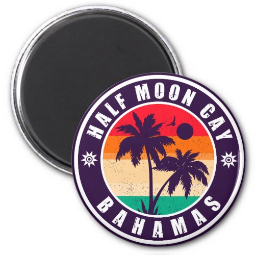 Half Moon Cay Bahamas _ Retro Vintage 80s Magnet