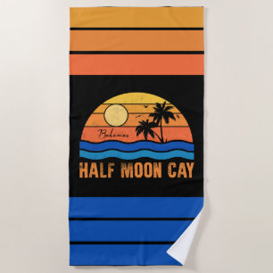 Half Moon Cay Bahamas - Retro Vintage 80s Souvenir Beach Towel