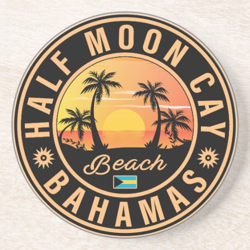 Half Moon Cay Bahamas _ Retro Vintage 80s Souvenir Coaster