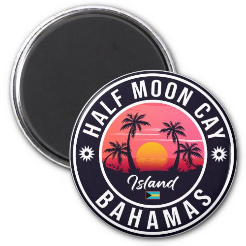 Half Moon Cay Bahamas _ Retro Vintage 80s Souvenir Magnet
