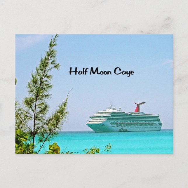 Half Moon Caye Bahamas Postcard (Front)