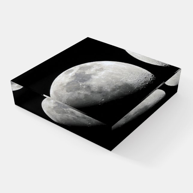 Half Moon Glass Paperweight (Angled)