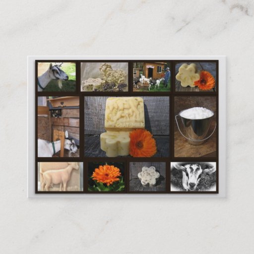 Customizable Half Moon Goat Soap Business Card