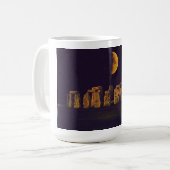 Half Moon Henge Coffee Mug (Front Left)