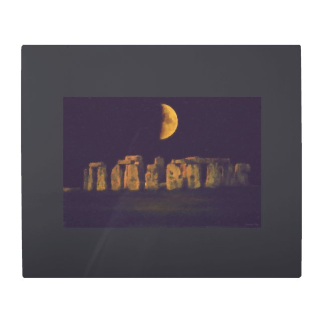 Half Moon Henge Metal Print (Front)