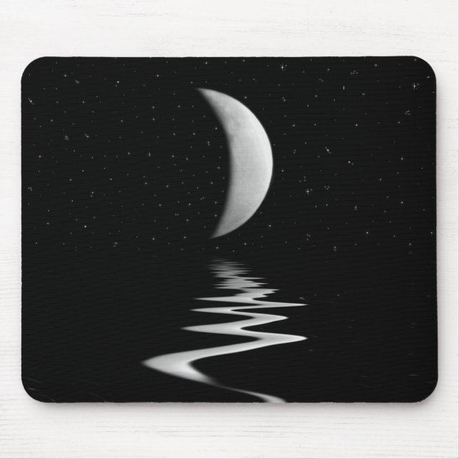 Half Moon Water Reflection Mouse Pad (Front)