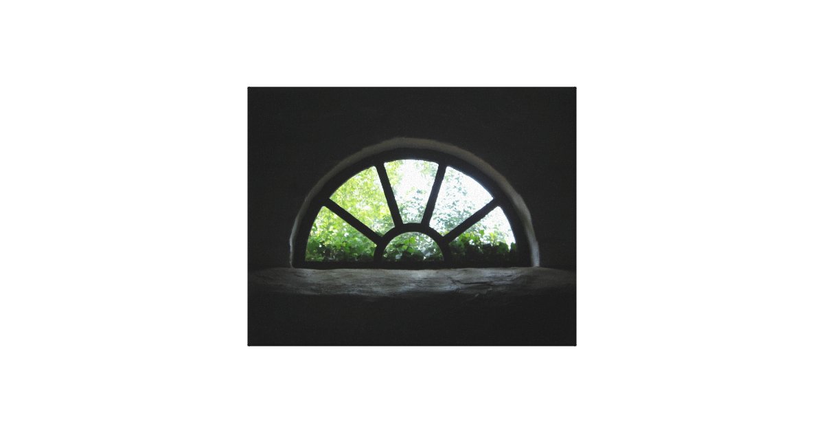 Halfmoon Window Canvas Zazzle