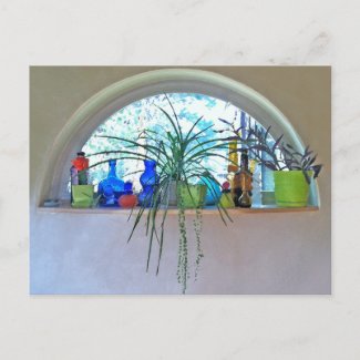 Half Moon Window Watercolor Custom