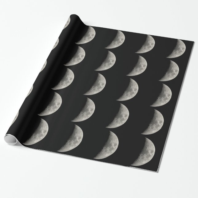 Half Moon Wrapping Paper (Unrolled)