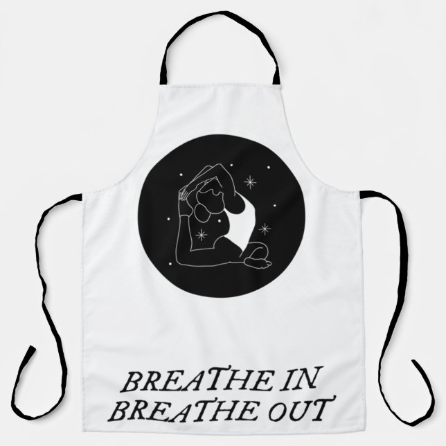 half moon yoga pose                                apron (Front)