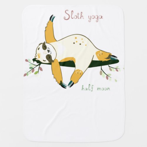 half moon yoga pose                                baby blanket