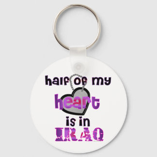 HALF MY HEART IRAQ KEYCHAIN