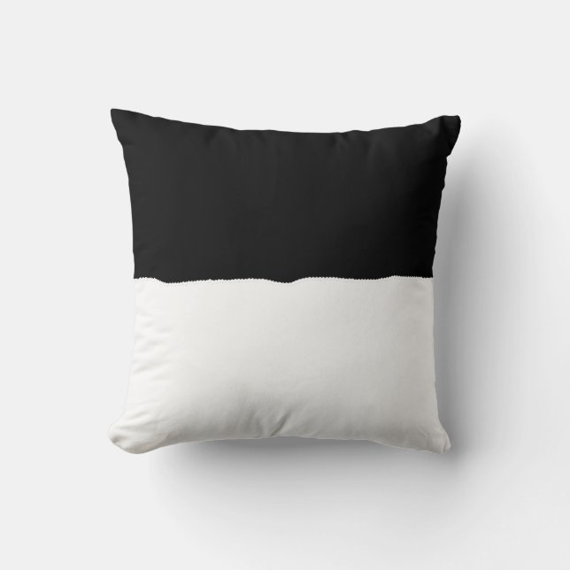 Half 'n' Half Throw Pillow (Front)