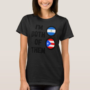 Half Nicaraguan Half Puerto Rican DNA Nicaragua Ro T-Shirt