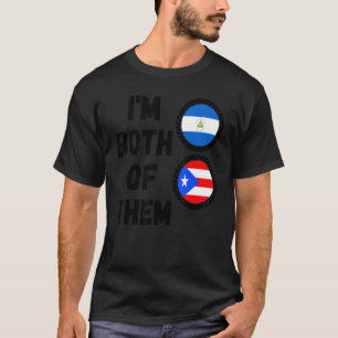 Half Nicaraguan Half Puerto Rican DNA Nicaragua Ro T-Shirt