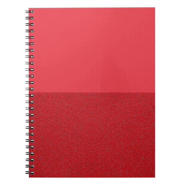 Half-Noise Tomato Red Spiral Notebook – Customize (Front)
