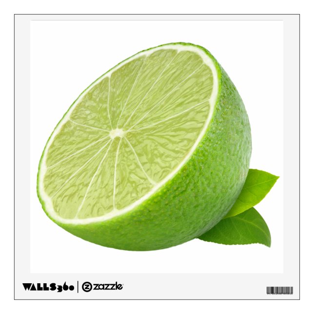 Half of lime wall sticker (Front)