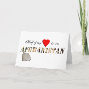 Half of my Heart is in Afghanistan Card