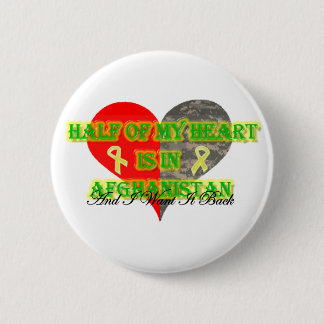 Half Of My Heart Is In Afghanistan Pinback Button